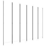 vidaXL Kamerscherm met 6 panelen 300x220 cm stof wit