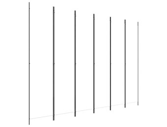 vidaXL Kamerscherm met 6 panelen 300x220 cm stof wit