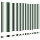 vidaXL Vervangingsdoek voor zonnescherm Groen en wit 500 × 300 cm