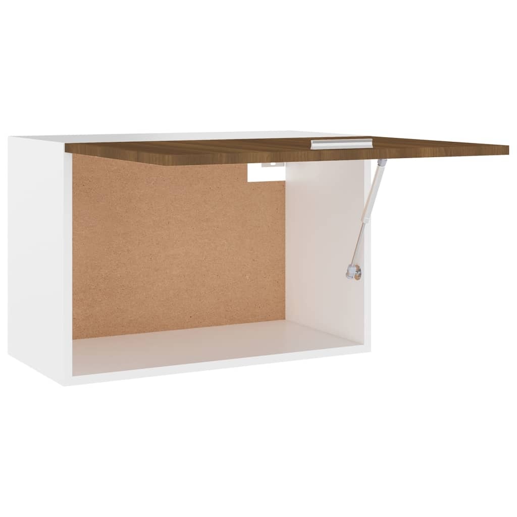 vidaXL Hangkast 60x31x40 cm bewerkt hout bruin eikenkleur