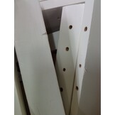 Rama łóżka drewniana 140x200 cm biała