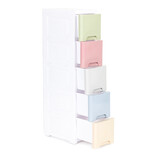 Ladeblok 5 Lades Pastelkleuren - 83cm (35% Korting)