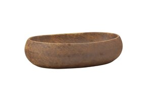 vidaXL Opzetwasbak ovaal 59x40x15 cm Keramiek Bruin - 37% Korting!