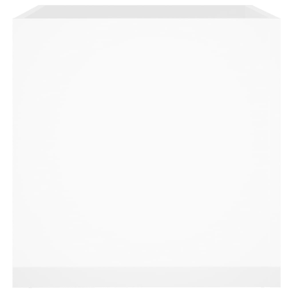 vidaXL Plantenbak 40x40x40cm Hoogglans Wit - 57% Korting!