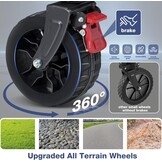 Opvouwbare Bolderkar met All-Terrain Wielen & Remmen - 30% Korting!