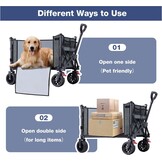 Opvouwbare Bolderkar met All-Terrain Wielen & Remmen - 30% Korting!