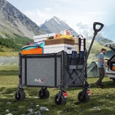 Opvouwbare Bolderkar met All-Terrain Wielen & Remmen - 30% Korting!