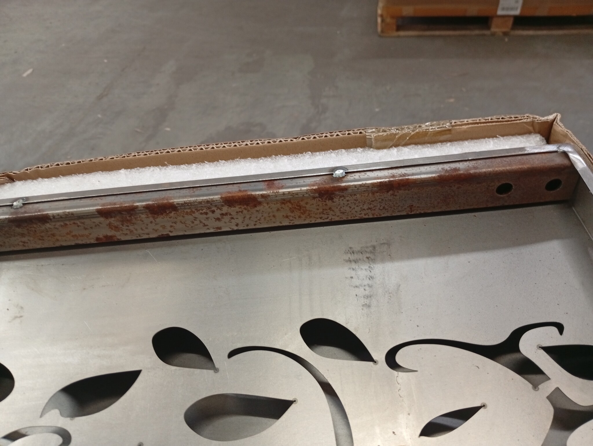 vidaXL Poort 85x200 cm Boomontwerp Cortenstaal - 60% Korting!