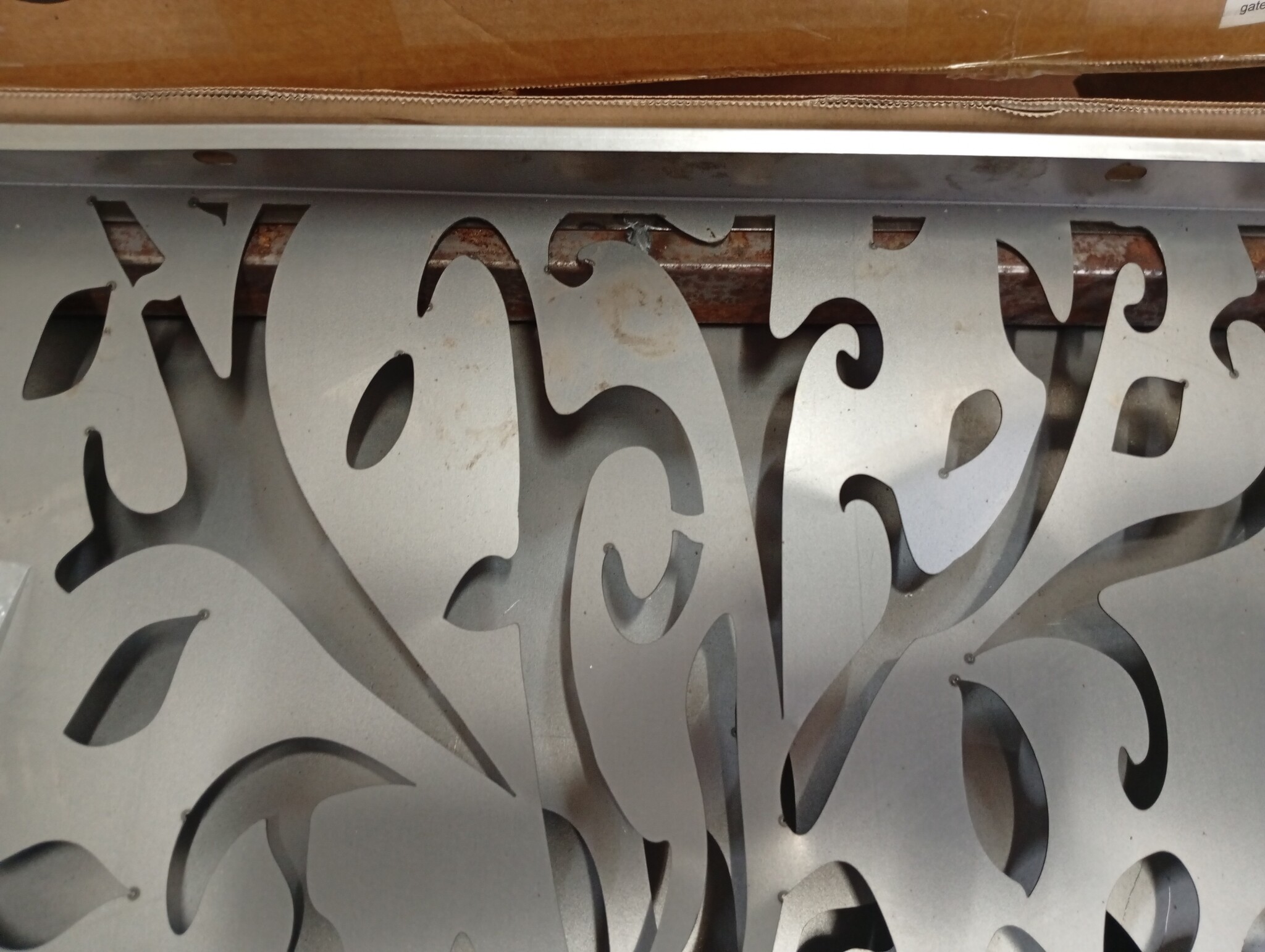 vidaXL Poort 85x200 cm Boomontwerp Cortenstaal - 60% Korting!