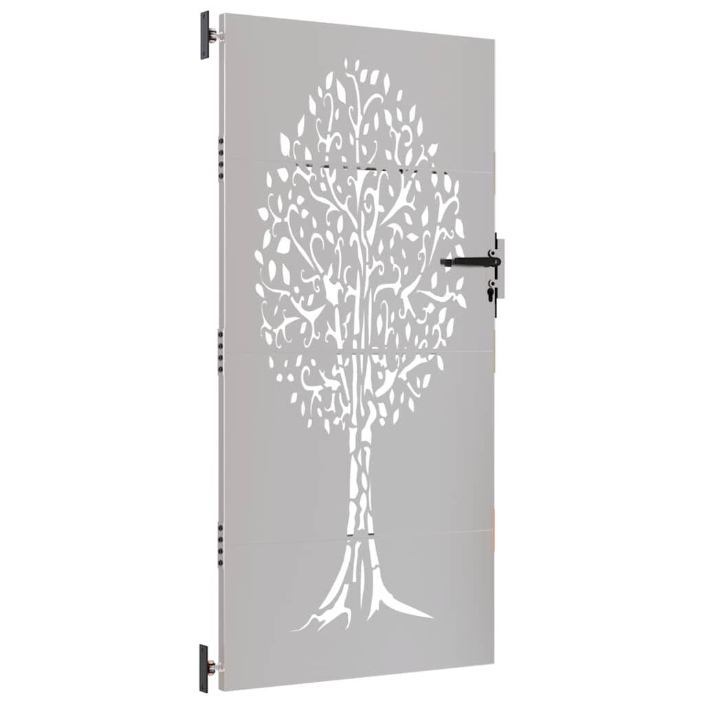 vidaXL Poort 85x200 cm Boomontwerp Cortenstaal - 60% Korting!