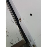 Stół warsztatowy ze stali nierdzewnej z drzwiami przesuwnymi