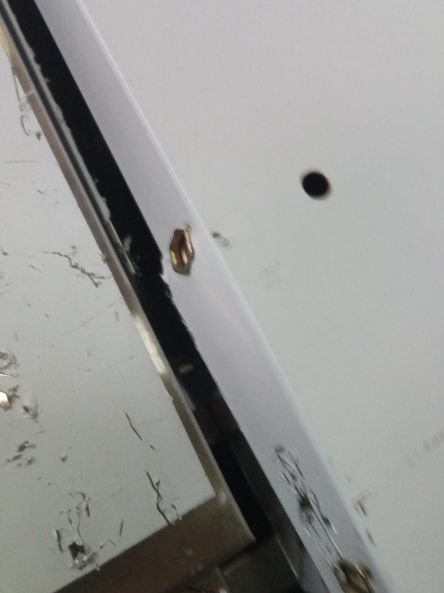 Stół warsztatowy ze stali nierdzewnej z drzwiami przesuwnymi