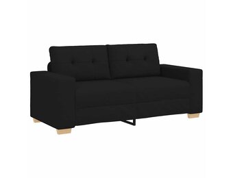 vidaXL Loveseat Bank Zwart (140cm) - 54% Korting!