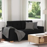 vidaXL Loveseat Bank Zwart (140cm) - 54% Korting!