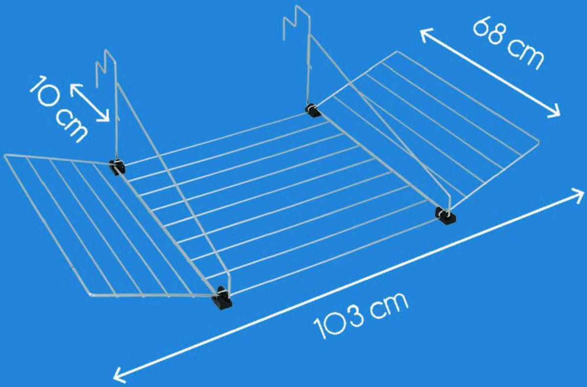 Tomado Droogrek Tilburg Zwart - 12m drooglengte - 44% korting