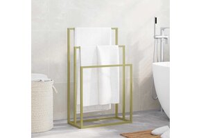vidaXL Handdoekenrek | 48x24x79 cm | IJzer Goudkleurig | 47% Korting