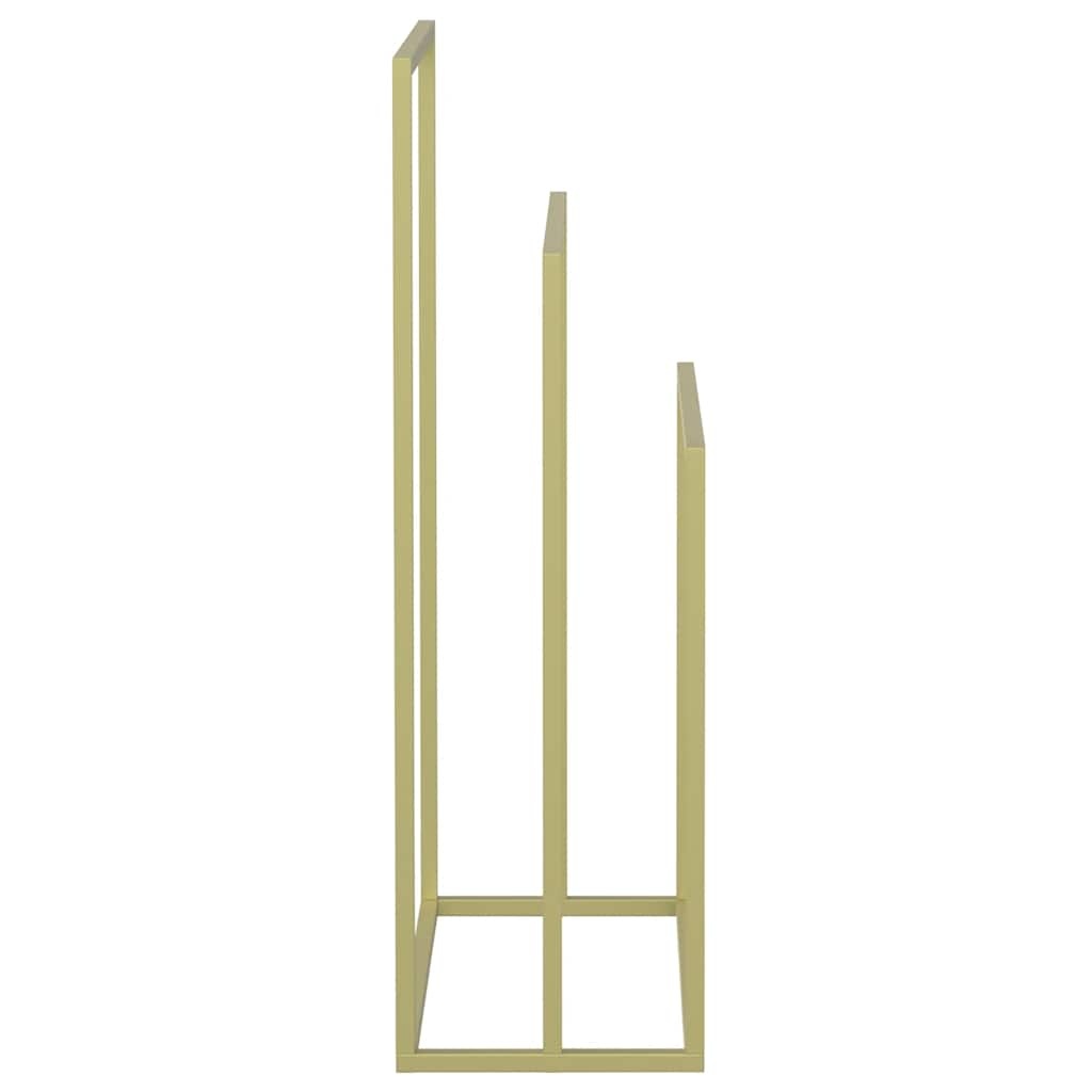 vidaXL Handdoekenrek vrijstaand 48x24x79 cm ijzer goudkleurig