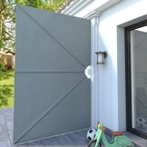 vidaXL Terrasscherm Inklapbaar 300x200 cm Grijs - 70% Korting!