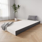 Vesgantti Vouwmatras, gastenmatras, 90 x 190 x 15 cm, 3-delige gelschuim, opvouwbare matras voor logeerbed, reisbed, ruimtebesparend, Oeko-Tex gecertificeerd