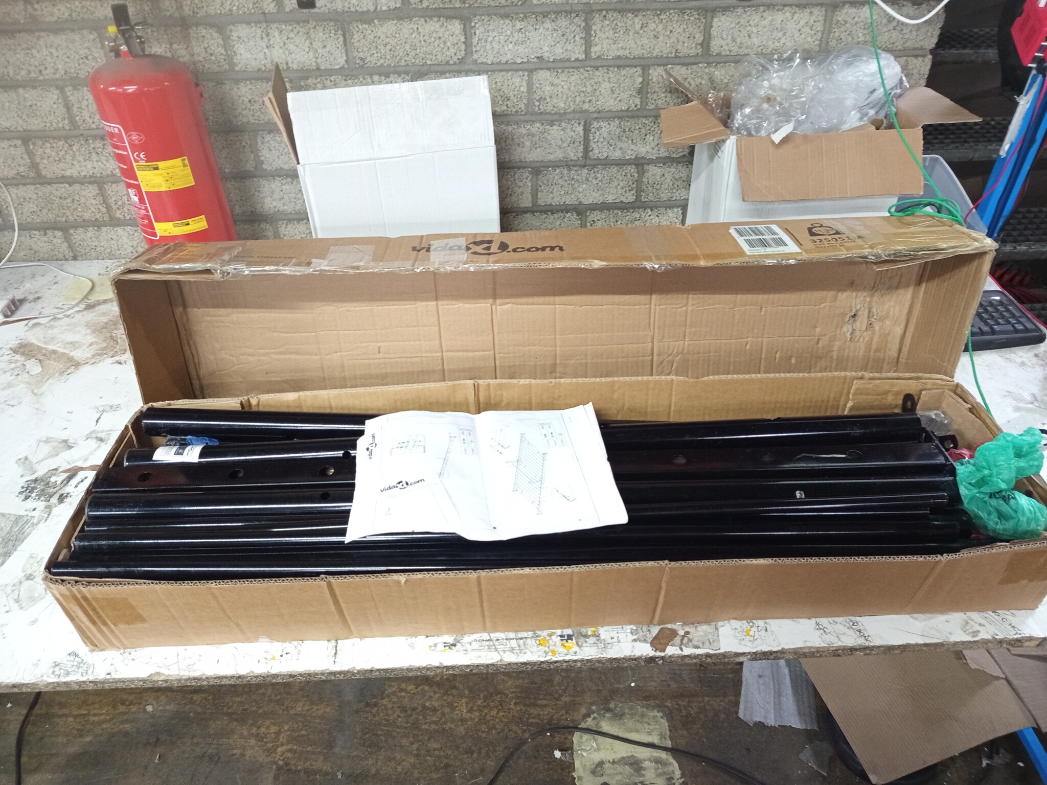 vidaXL Hemelbedframe metaal zwart 90x200 cm