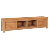 vidaXL Teakhouten TV-meubel 115x30x35cm - 60% Korting!