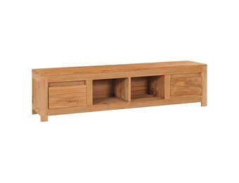 vidaXL Teakhouten TV-meubel 115x30x35cm - 60% Korting!