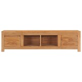 vidaXL Teakhouten TV-meubel 115x30x35cm - 60% Korting!