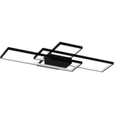 LED Dimbare Rechthoek Plafondlamp Woonkamer Lamp met Afstandsbediening Moderne Minimalistische Plafondlicht Creatieve Metalen Acryl Design Verlichting Slaapkamer Decor Lamp