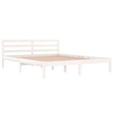 VidaXL Bedframe Grenenhout Wit 160x200 cm - Nu met 35% Korting!