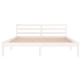 VidaXL Bedframe Grenenhout Wit 160x200 cm - Nu met 35% Korting!
