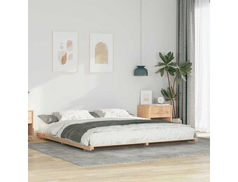 vidaXL Bedframe Bruin 180 x 200 cm Massief grenenhout