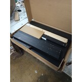 vidaXL Wasmand 88,5x44x76 cm massief grenenhout zwart