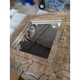 vidaXL Spiegel 50x50 cm massief mangohout