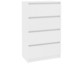 vidaXL Dressoir 60x35x98,5 cm bewerkt hout wit