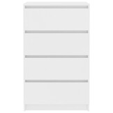 vidaXL Dressoir 60x35x98,5 cm bewerkt hout wit