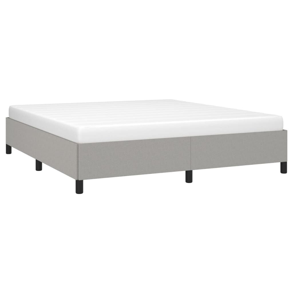 vidaXL Bedframe zonder matras stof lichtgrijs 160x200 cm