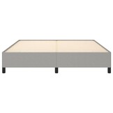 vidaXL Bedframe zonder matras stof lichtgrijs 160x200 cm