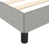 vidaXL Bedframe zonder matras stof lichtgrijs 160x200 cm