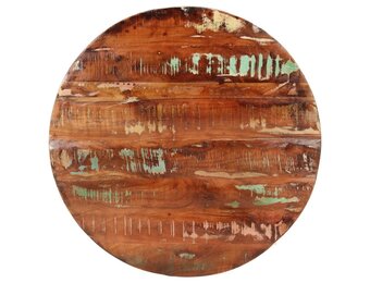 vidaXL Tafelblad rond Ø 80x2,5 cm massief gerecycled hout