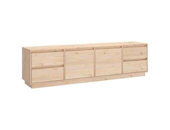 vidaXL Tv-meubel 176x37x47,5 cm massief grenenhout
