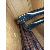 vidaXL Ligbed met kussen poly rattan bruin