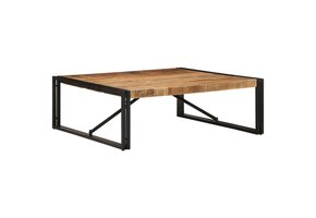 vidaXL Salontafel Massief Mangohout (100x100cm) - 62% Korting!