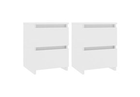 vidaXL Nachtkastjes Wit - 30x30x40 cm - 35% Korting