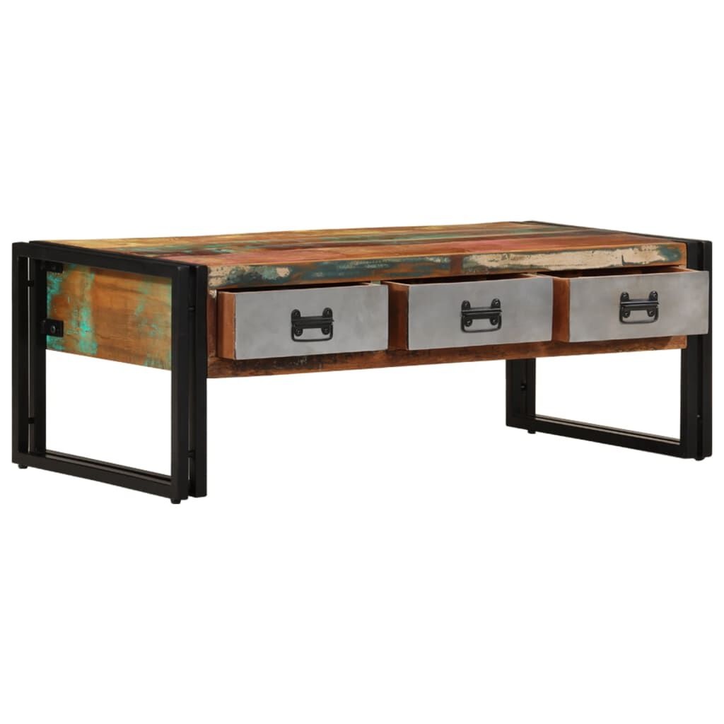 vidaXL Salontafel Gerecycled Hout 100x50x35 cm - 35% Korting!