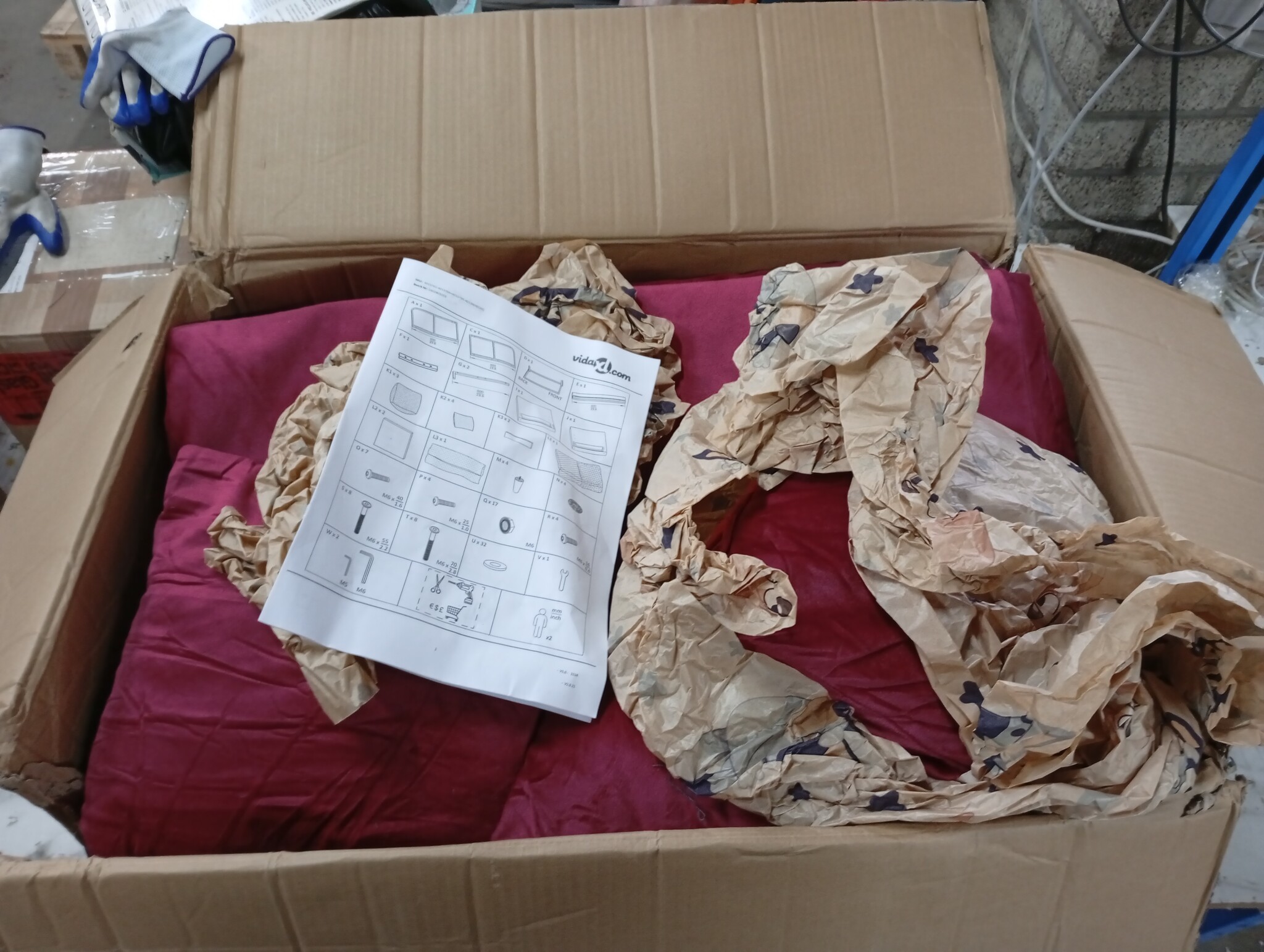 vidaXL Tweezitsbank 120 cm fluweel wijnrood