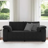 vidaXL Loveseat Bank Zwart Fluweel - 35% Korting