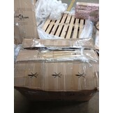 vidaXL Driezitsbank 180 cm fluweel lichtgrijs