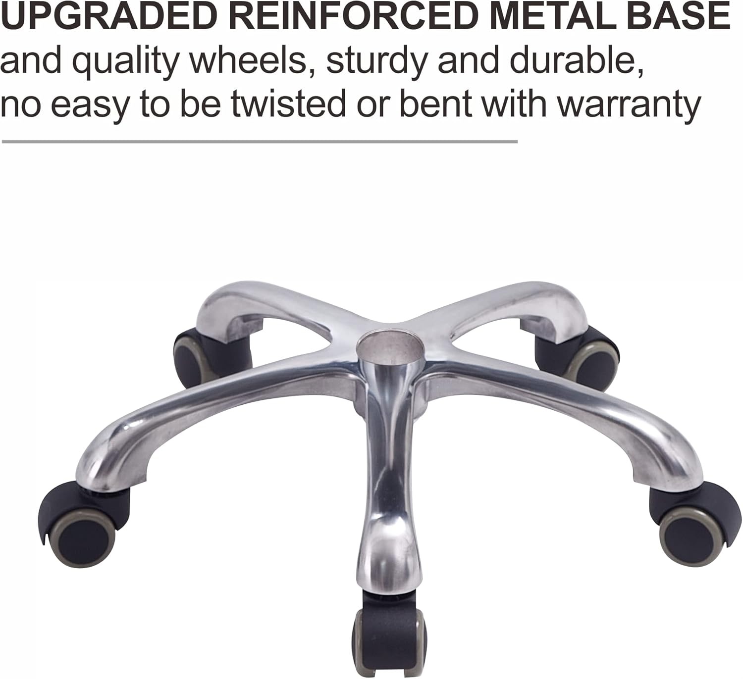 Grace&Grace Saddle Stool with Back Support Massage Swivel Chair for Beauty Tattoo Lash Clinic Dentist Spa Salons Studio,Adjustable Rolling Stool on Wheels(With Backrest, Black)