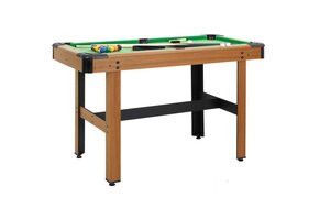 vidaXL Biljarttafel 4ft 122x61x76cm Bruin | -35%