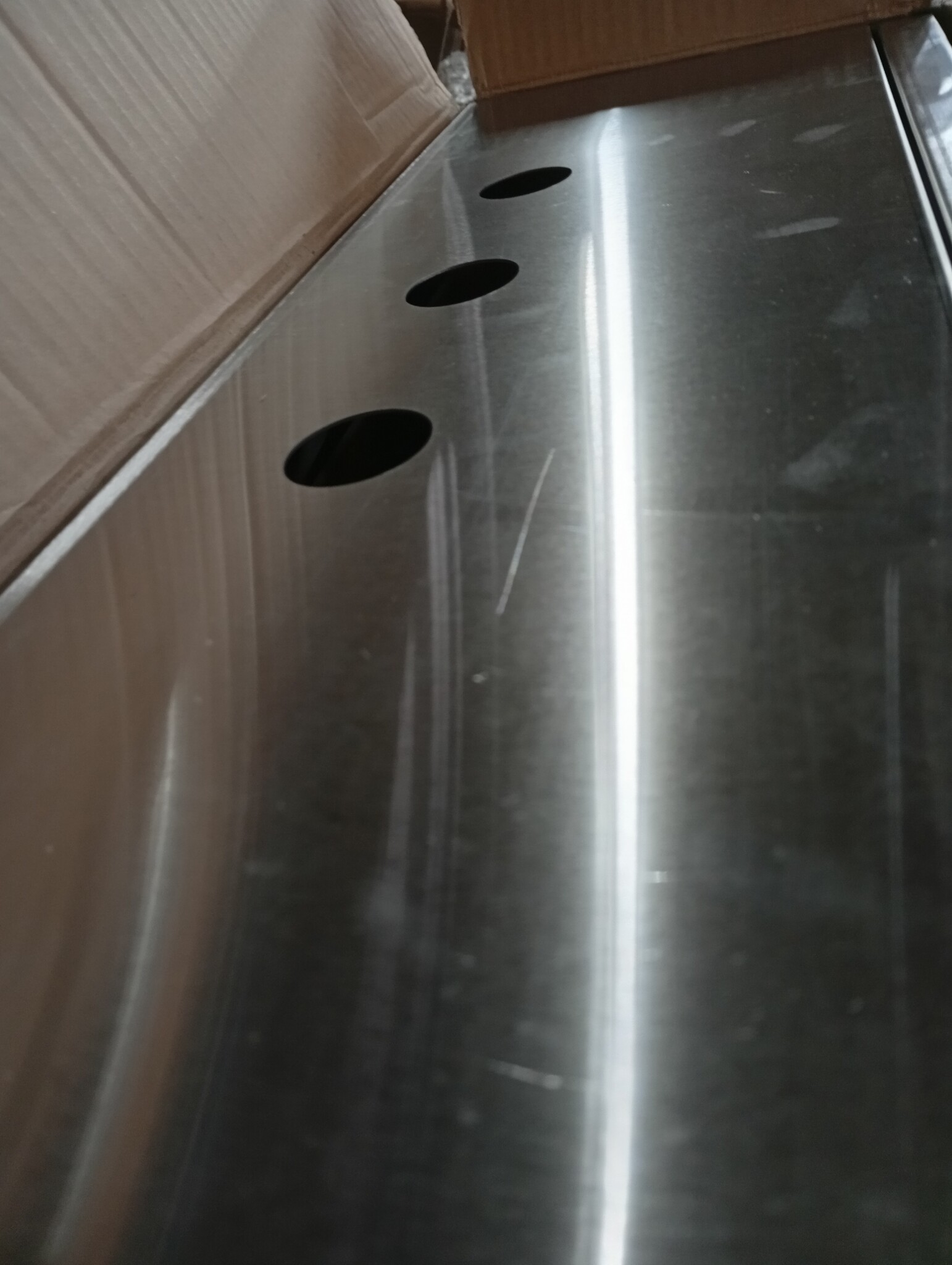 Stainless steel control cabinet, 60 x 50 x 20 cm, junction box, built-in insulating mounting plate, waterproof, wall mounted, electrical distributor